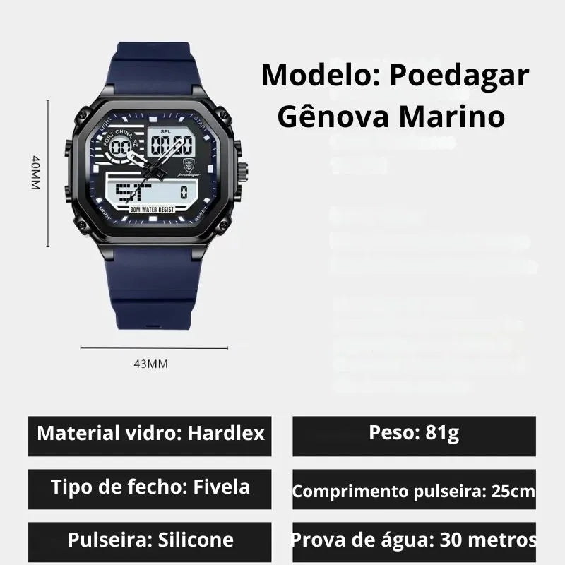 relogio poedagar prova de agua 30 metros