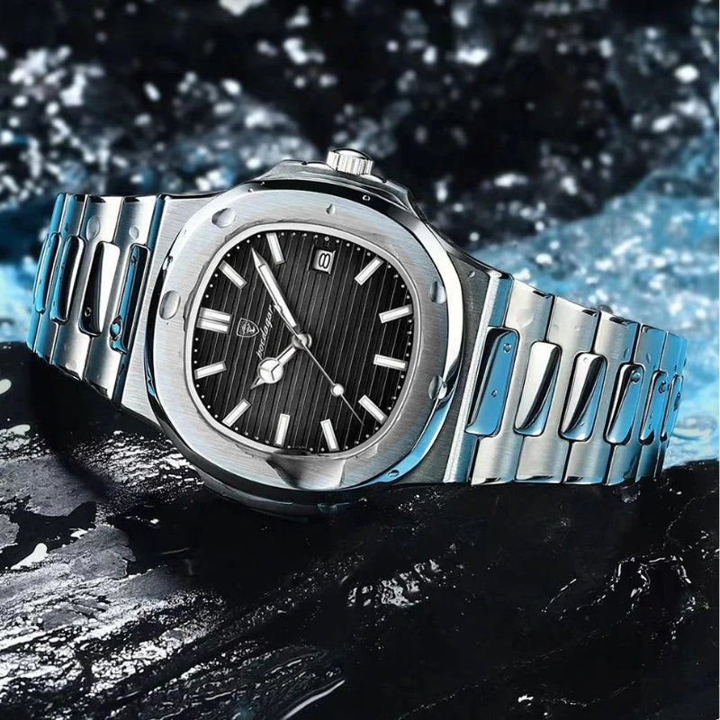 Poedagar montclair silver black prova dagua 30metros