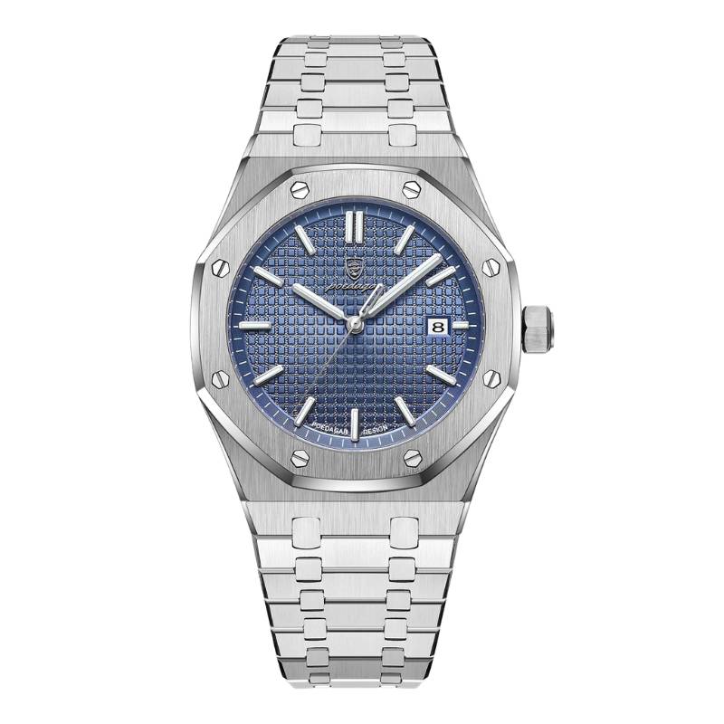 Poedagar Deluxe Octagon Silver Blue