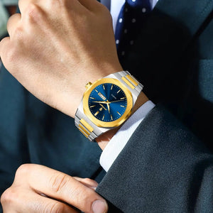 Poedagar Monticello Gold fundo azul