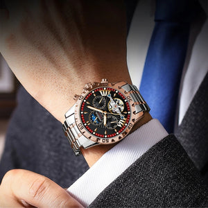 Poedagar masculino imponente e sofisticado