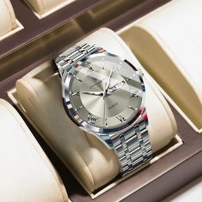 Poedagar Vittorio Silver Grey movimento quartzo