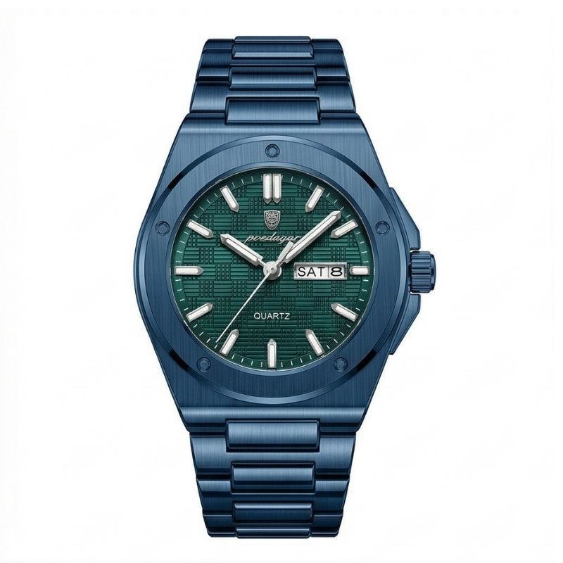 relogio poedagar masculino azul