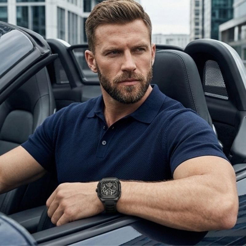 Relógio Poedagar masculino ponteiros luminosos